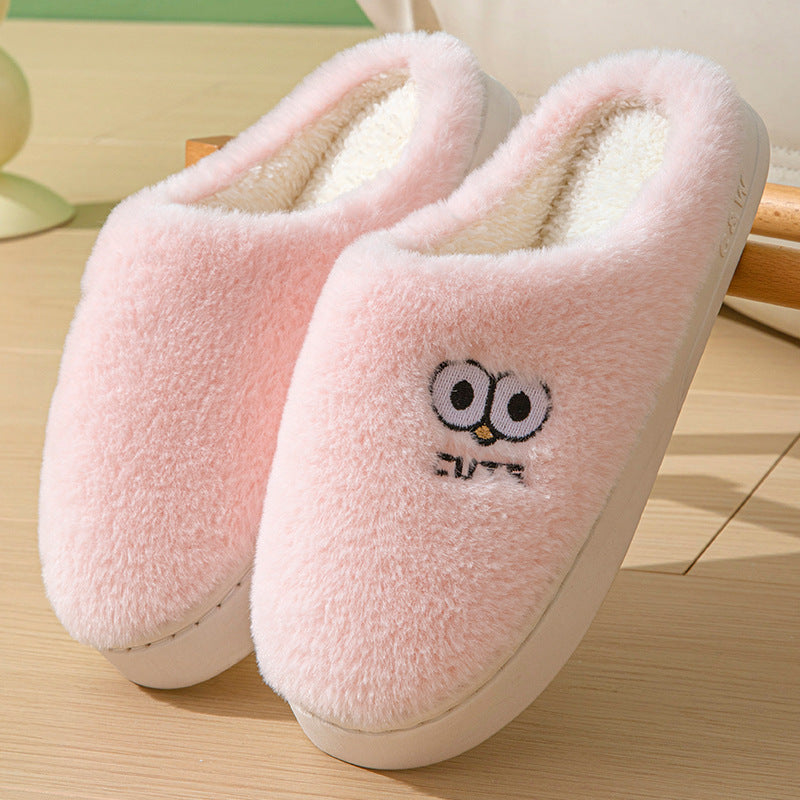 Cartoon Big-Eyes Warm Non-slip Slippers