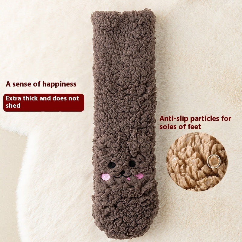 Cute Warm Velvet Japanese-style Non-slip Socks