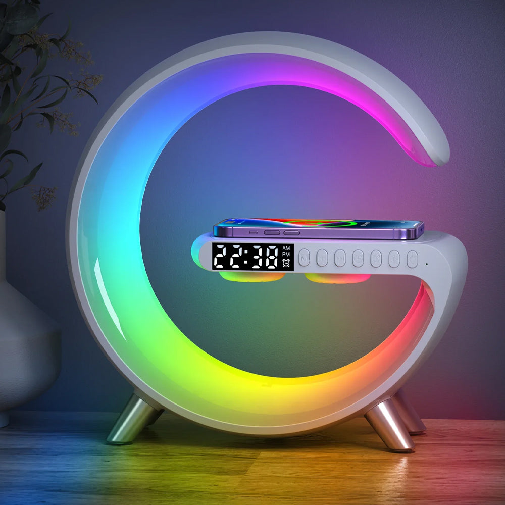 G-Glow Smart Lamp – Wireless Charger, Bluetooth Speaker & Mood Light in One