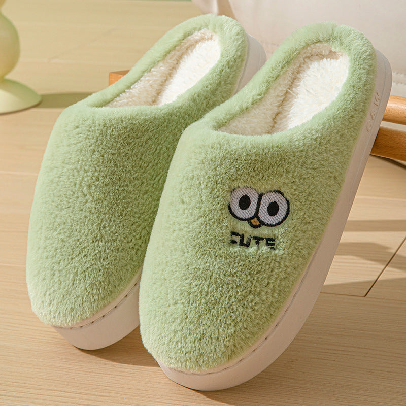Cartoon Big-Eyes Warm Non-slip Slippers