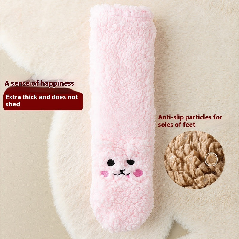 Cute Warm Velvet Japanese-style Non-slip Socks