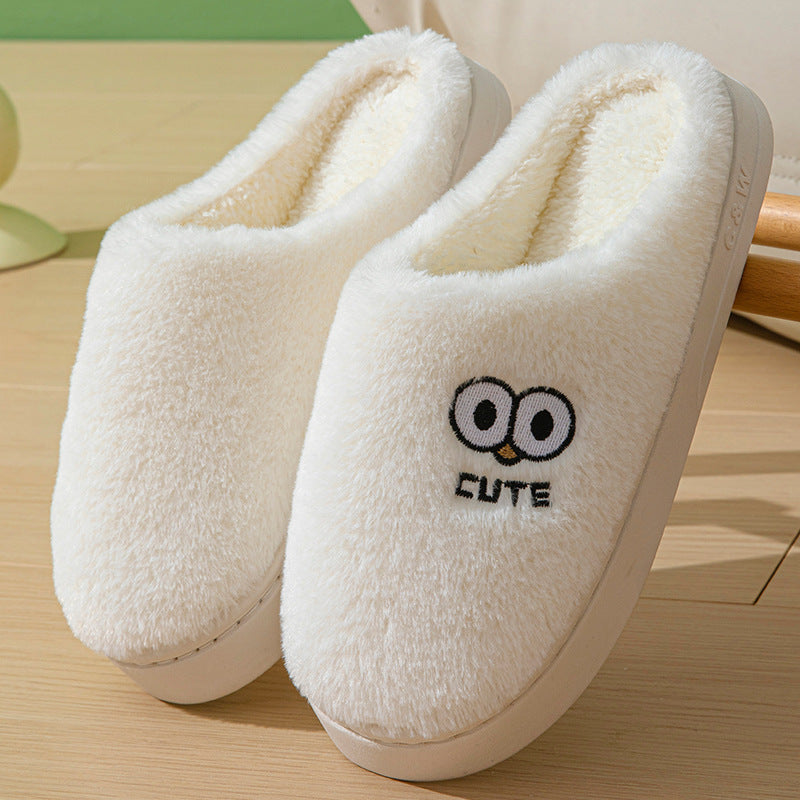 Cartoon Big-Eyes Warm Non-slip Slippers