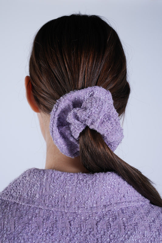 Lavender Tweed Scrunchie