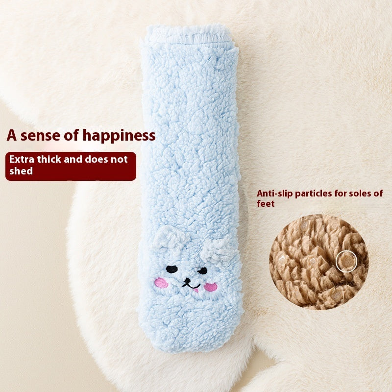 Cute Warm Velvet Japanese-style Non-slip Socks