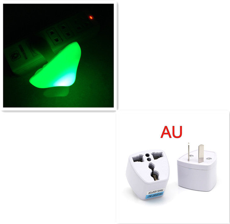 LED Night Light Mushroom Wall Socket Lamp EU US Plug Warm White Light-control Sensor