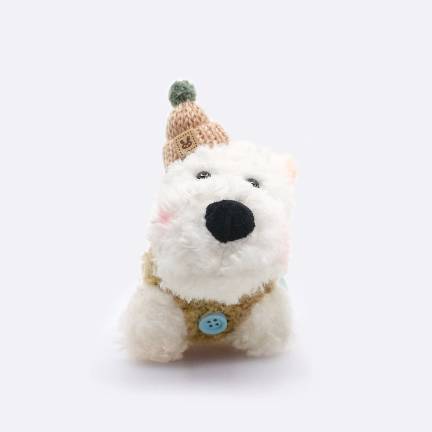Westie Terrier Plush Bag Charm Keychain