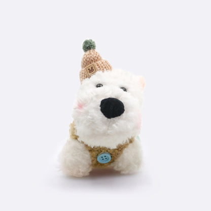Westie Terrier Plush Bag Charm Keychain