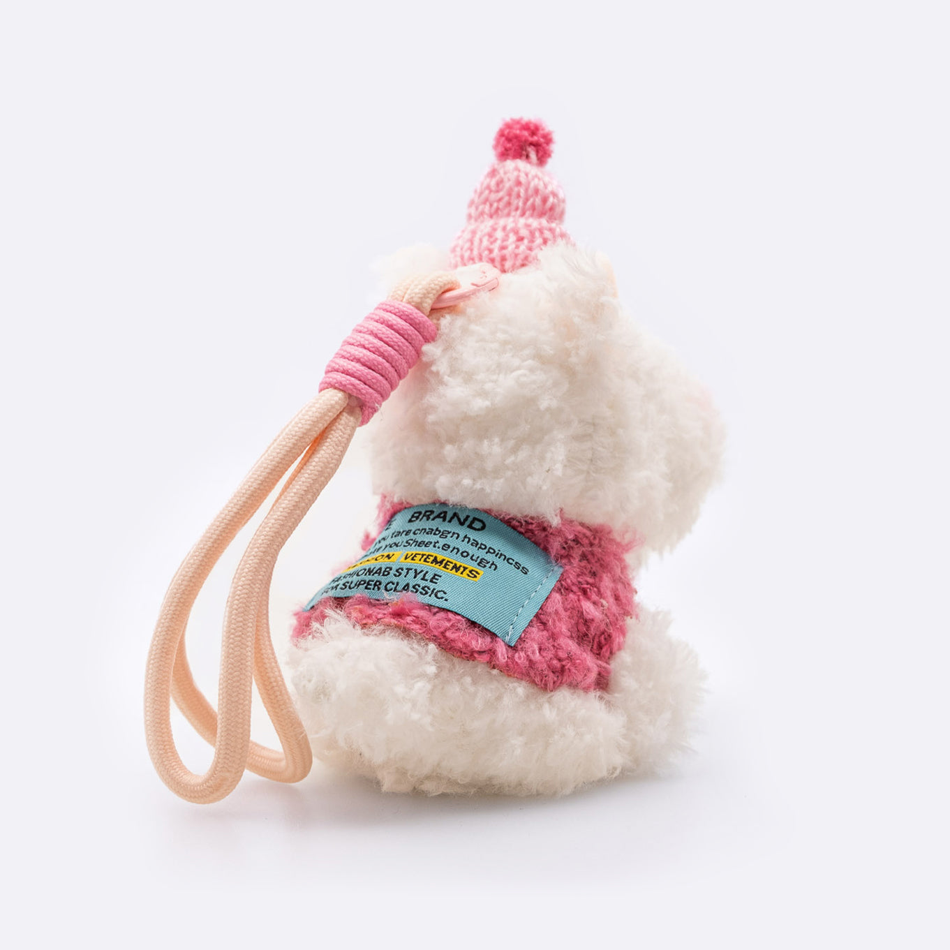 Westie Terrier Plush Bag Charm Keychain