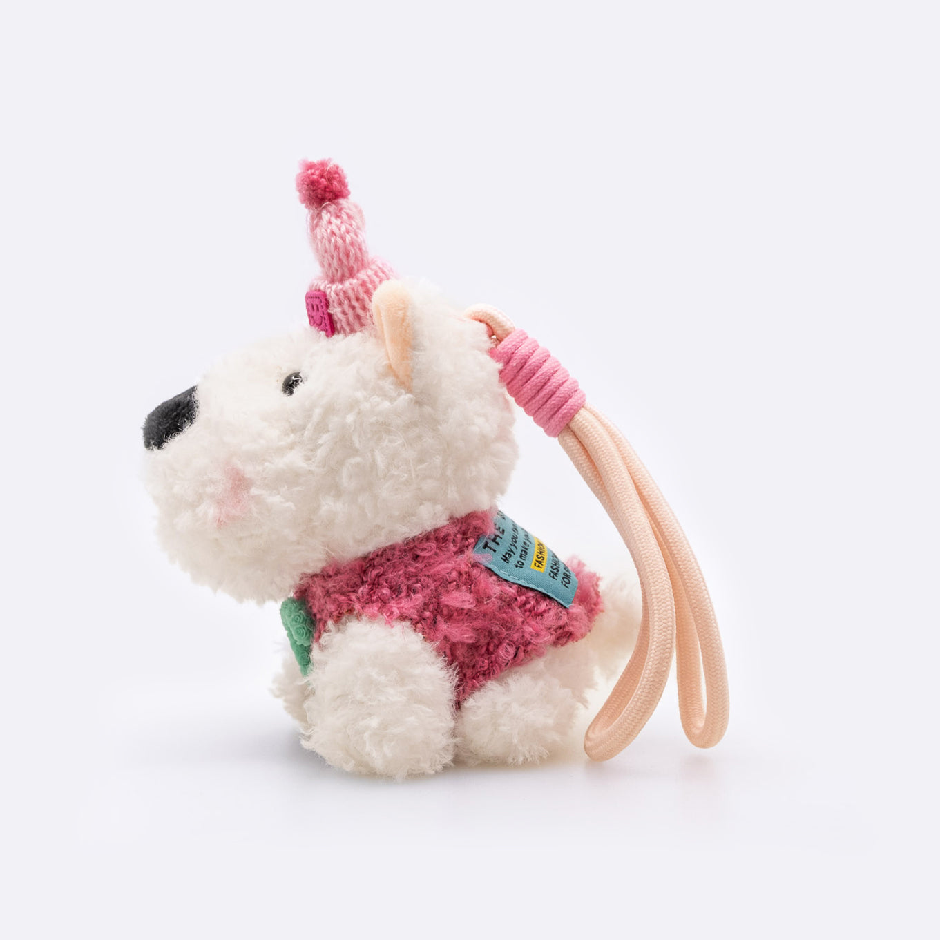 Westie Terrier Plush Bag Charm Keychain