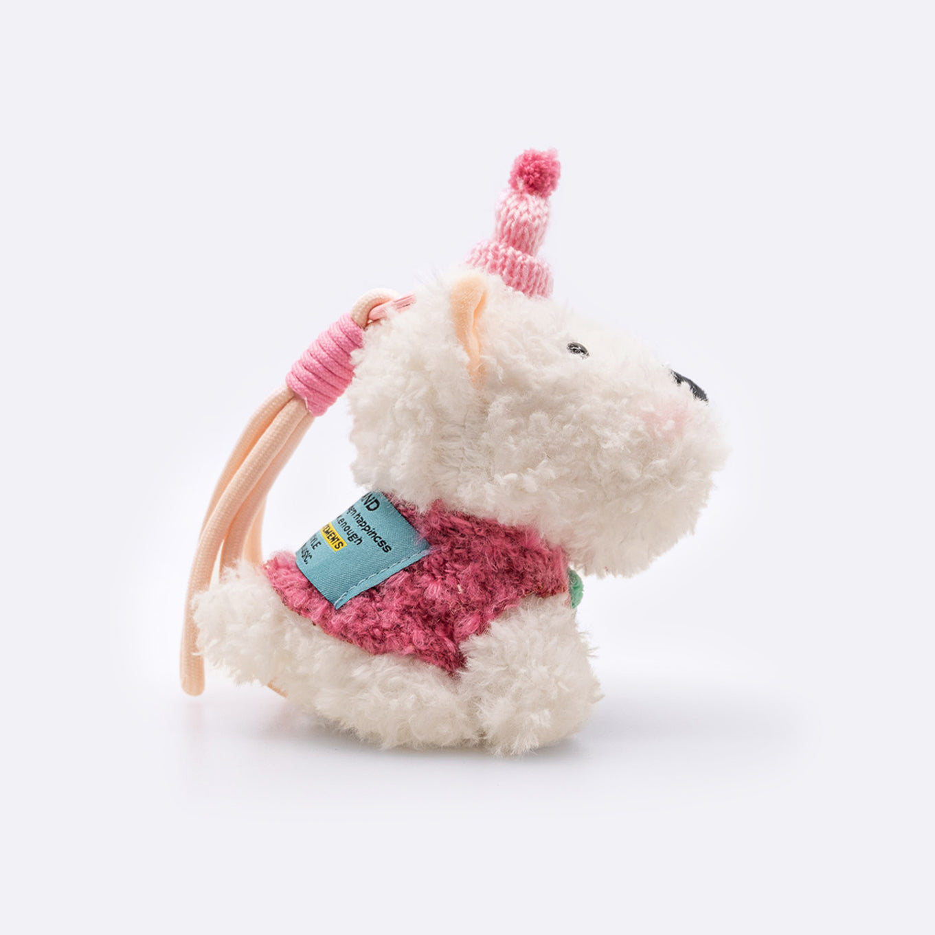 Westie Terrier Plush Bag Charm Keychain