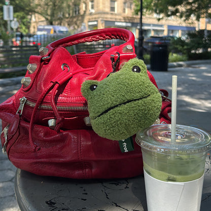 Frog Coin Purse Plush Bag Charm Keychain