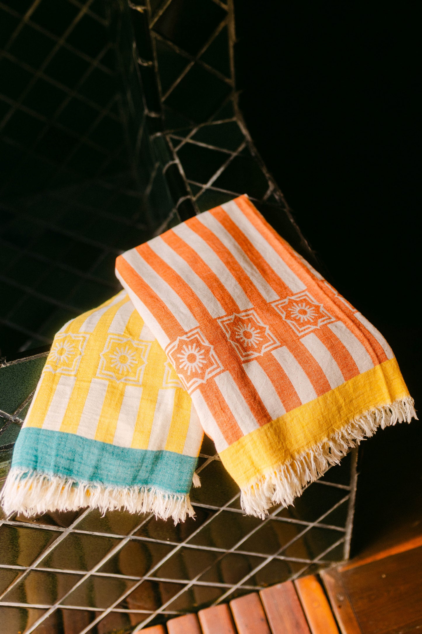 Helios Striped Towels