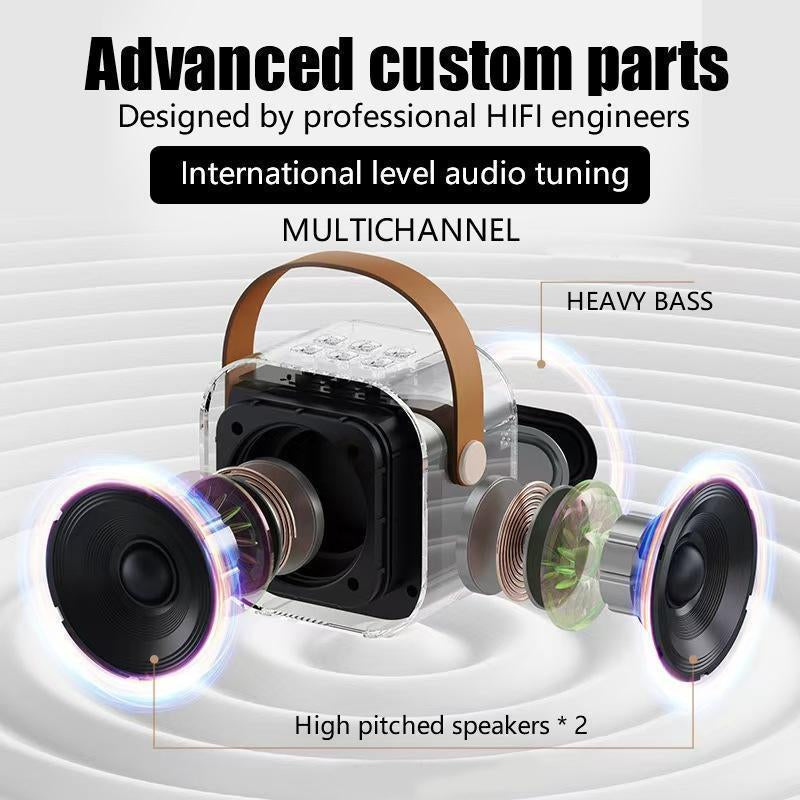 Perfect for Kids and Adults Newest Bluetooth Karaoke Speaker with 2 Wireless Microphones and LED Lights Ideal for Birthday Parties & Family Fun Karaoke Machine Family Party