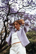 Lavender Tweed Scrunchie