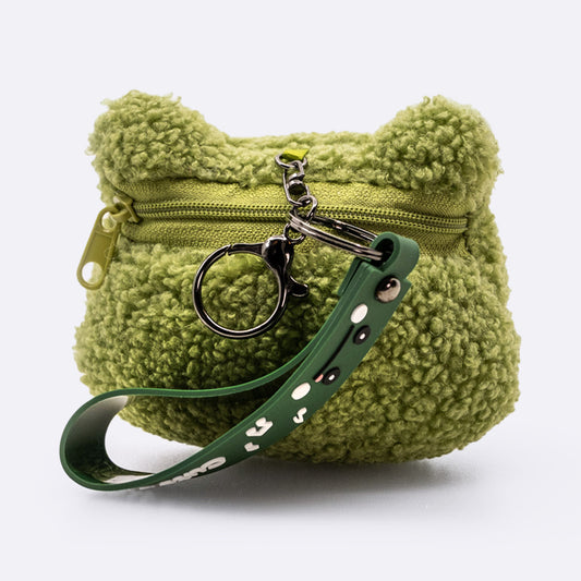 Frog Coin Purse Plush Bag Charm Keychain