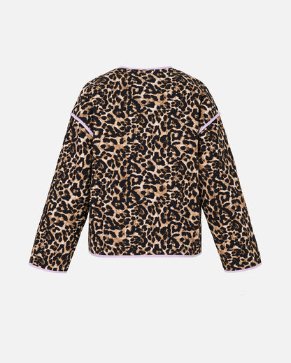 The Piped Leopard Jacket