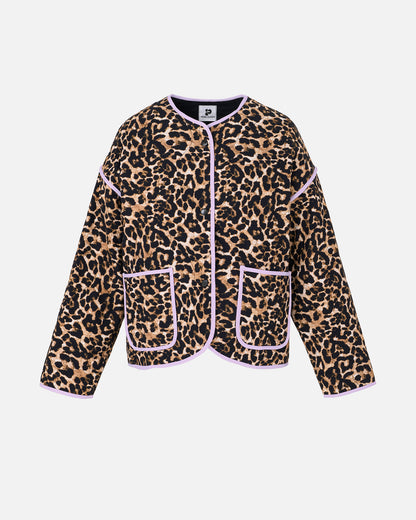 The Piped Leopard Jacket