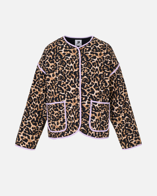 The Piped Leopard Jacket