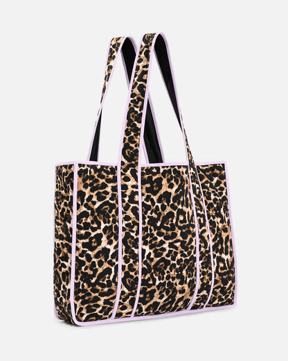 The Piped Leopard Tote